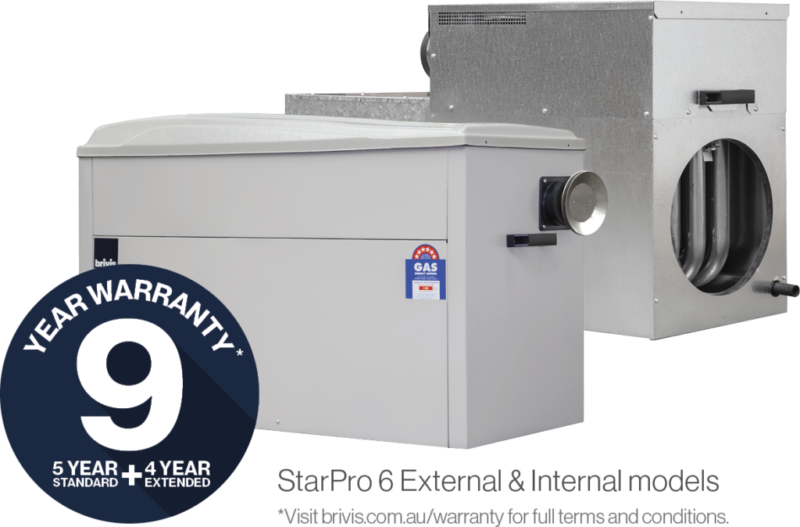Brivis StarPro SP6 Star High Efficiency Gas Ducted Heating with Free Networker Controller