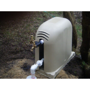 Polyslab Pump Cover Windspray Installed