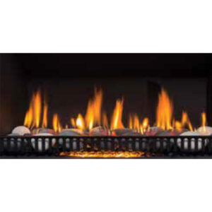 Rinnai 650 Gas Fireplace with Glowing Stones Product Image