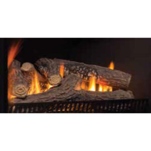 Rinnai 650 Gas Fireplace with Natural Logs Product Image